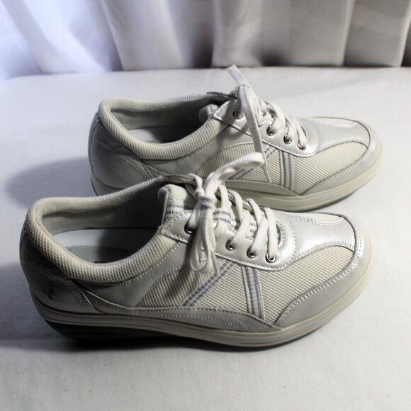 Grasshoppers Get Fit Performance Platform Sneakers, Off-White/Gray, 9M - Picture 1 of 8